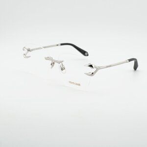 Roberto Cavalli VRC022 0579 Unisex Eyeglasses Palladium 58mm Square Frame